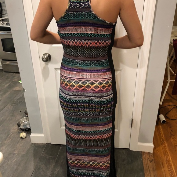 Colorful Hot Kiss Brand Aztec Tank Dress Size SM - Picture 3 of 3